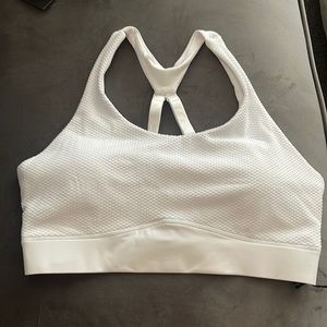 Zyia white polka adjustable Bra NWT